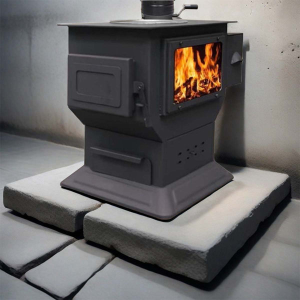 Alphas 600 Square Feet Direct Vent Freestanding Wood Pellets Stove